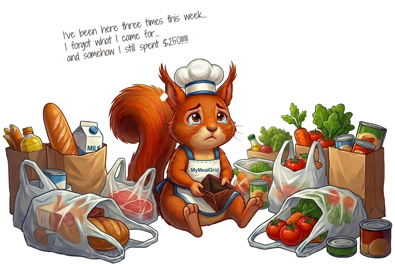 Pip the MyMealGrid Squirrel