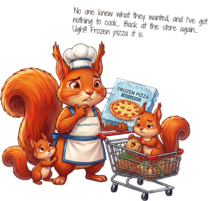 Pip the MyMealGrid Squirrel